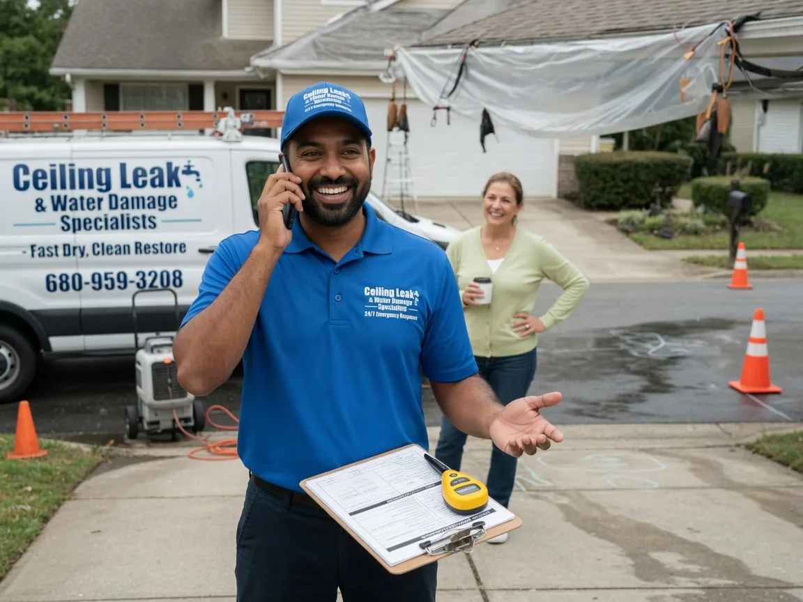 Ceiling Leak Cleanup Topeka, KS FAQs